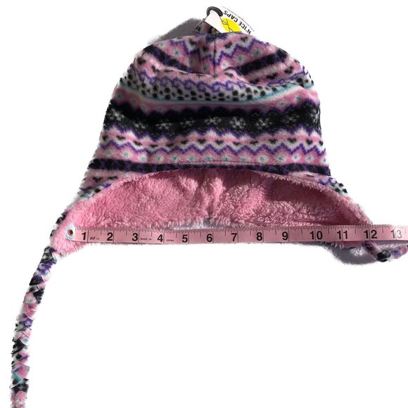 N'ice Caps Girls Youth Sherpa Lined Micro Fleece Pink/Purple - Picture 12 of 12